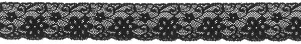 STRETCH EDGING - BLACK